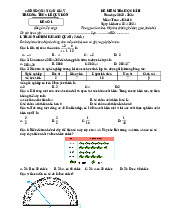 Đề học kỳ 2 toán 6 Trường Thcs Lê Qúy Đôn - HN