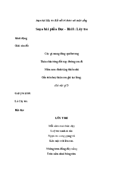 Soạn bài Lũy tre (trang 34) | Tiếng việt 2 sách Kết nối tri thức