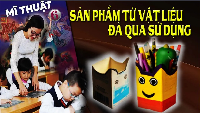 Giáo án điện tử Mĩ Thuật 6 Bài 1 Chân trời sáng tạo: Sản phẩm từ vật liệu đã qua sử dụng