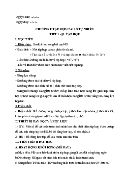 Chương I.Bài 1. TẬP HỢP | Bài giảng Toán 6 | Kết nối tri thức