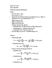 Tính toán hệ thống sấy thăng hoa_Vũ Anh| BT môn Thiết kế hệ thống sấy các sản phẩm thực phẩm| Trường Đại học Bách Khoa Hà Nội