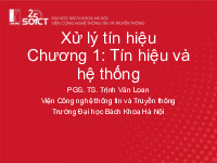 Tổng hợp bài giảng Xử lý tín hiệu_Thầy Lã Thế Vinh| Bài giảng Xử lý tín hiệu| Trường Đại học Bách Khoa Hà Nội