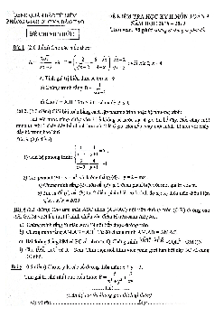 Đề thi HK2 Toán 9 năm 2018 – 2019 phòng GD&ĐT Bắc Từ Liêm – Hà Nội