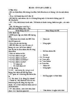 Giáo án Toán 1 - Tuần 4 | sách Cùng học để phát triển năng lực