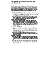 Hướng Dẫn Viết Tiểu Kết Chương Trong Luận Văn