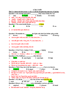 Đề thi tuyển sinh lớp 10 THPT năm học 2022-2023 môn Tiếng Anh (không chuyên) - Sở Giáo dục và Đào tạo Bạc Liêu có đáp án và giải thích chi tiết