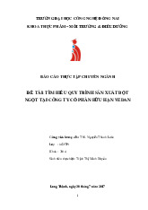 Tiểu luận Tìm hiểu quy trình sản xuất bột ngọt tại Công ty cổ phần hữu hạn Vedan | Trường Cao đẳng Kỹ Thuật Đồng Nai