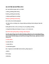 Bộ đề câu hỏi trắc nghiệm tổng hợp | Môn kinh tế vĩ mô