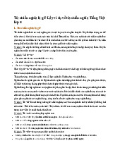Từ nhiều nghĩa là gì? Lấy ví dụ về từ nhiều nghĩa Tiếng Việt lớp 5
