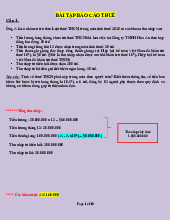 Bài tập Thuế | Đại học Quảng Nam