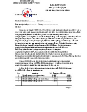 Bài tập thực hành kế toán doanh nghiệp môn Hệ thống Thông tin trong Kế toán| Trường Đại học Công nghiệp Thành phố Hồ Chí Minh