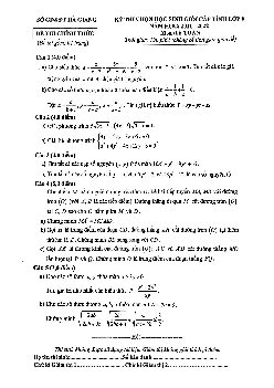 Đề thi học sinh giỏi cấp tỉnh Toán 9 năm 2021 – 2022 sở GD&ĐT Hà Giang