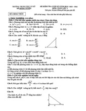 Đề kiểm tra cuối kì I năm học 2025-2026 môn Toán lớp 9