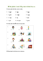 TOP 2 đề thi giữa học kỳ 2 môn Tiếng Anh lớp 4 năm học 2024 - 2025 cho cả 2 bộ sách Global Succes,  Smart Start