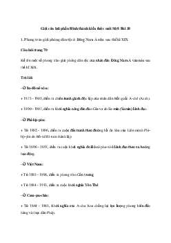 Lịch sử 8 Bài 18: Đông Nam Á - Chân trời sáng tạo