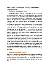 Mẫu sơ kết lớp của giáo viên chủ nhiệm theo quy định mới