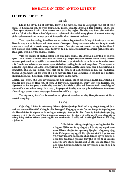 Tuyển chọn 150 bài luận tiếng anh có lời dịch
