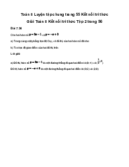 Giải Toán 8 Luyện tập chung trang 55 | Kết nối tri thức