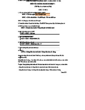 Bài Tập Công Thức Tài Chính Doanh Nghiệp - Môn QTTT 1