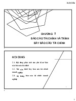 CHƯƠNG 2: BÁO CÁO TÀI CHÍNH VÀ TRÌNH BÀY BCTC (Ptbctc). Môn Phân tích báo cáo tài chính (Phenikaa) | Đại học Trường Đại học Phenika.