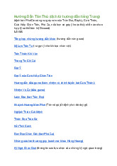 Hướng Dẫn Tân Thủ - Quỷ Cốc Bát Hoang - Tài liệu tổng hợp