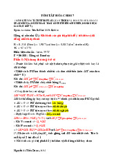 Đề cương môn hoá đại cương- Trường Đại học bách khoa - Đại học đà nẵng