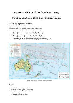 Giải Địa lí 7 Bài 19: Thiên nhiên châu Đại Dương | Chân trời sáng tạo