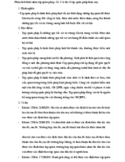 Phân tích khái niệm tập quán pháp học phần Lý luận chung