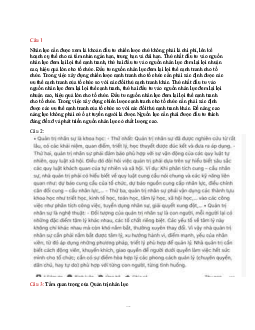 Câu hỏi về Quản trị nhân lực (có đáp án)/ Đại học nội vụ Hà Nội