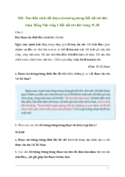 Soạn bài Viết: Tìm hiểu cách viết đoạn văn tưởng tượng | Kết nối tri thức