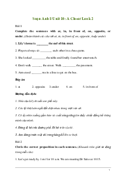 Giải Tiếng Anh 8 Unit 10: A Closer Look 2 | Kết nối tri thức
