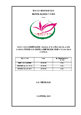 Phân tích chiến lược Marketing của Highlands Coffee từ đó xây dựng chiến lược hợp lý cho S&R Coffee | Đại học Tây Đô