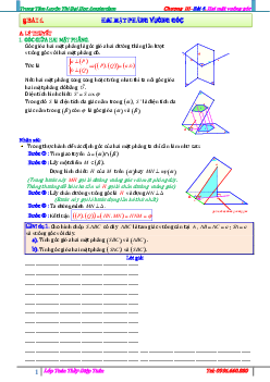 Bài toán hai mặt phẳng vuông góc – Diệp Tuân