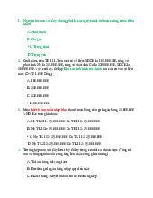 Câu hỏi và nội dung thực hành môn Nguyên lý kế toán 1 | Trường Đại học Duy Tân