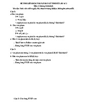 Đề thi giữa học phần Chương trình dịch phần lý thuyết | Trường Đại học Phenikaa