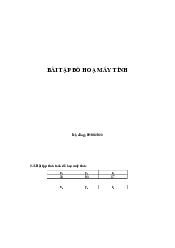 Bài tập ôn tập thi về đồ họa máy tính có đáp án | Đại học Bách Khoa, Đại học Đà Nẵng