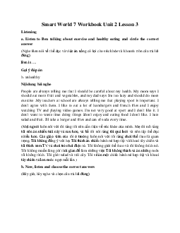 Smart World 7 Workbook Unit 2 Lesson 3