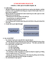 Lý thuyết Chương 1: Tổng quan và các khái niệm môn Kinh tế Quốc tế | Trường Đại học Bách Khoa Hà Nội