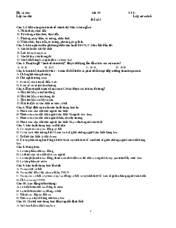 Đề thi môn Kinh tế chính trị Mác - Lenin | Đại học Lao động - Xã hội