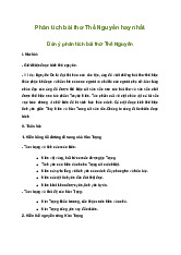 Phân tích bài thơ Thề Nguyền (Dàn ý + 9 mẫu) | Ngữ văn 11