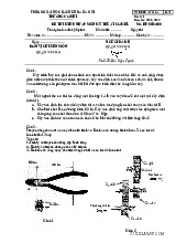 Tổng hợp đề thi cuối kỳ môn Nhập môn kỹ thuật cơ khí| Môn Nhập môn kỹ thuật cơ khí| Trường Đại học Bách Khoa Hà Nội