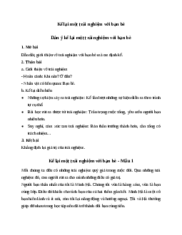Văn mẫu lớp 6: Kể lại một trải nghiệm của em với bạn bè | Kết nối tri thức