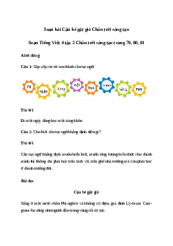 Soạn bài Đọc: Cậu bé gặt gió - Tiếng Việt 4 Chân trời sáng tạo