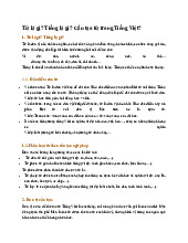 Từ là gì? Tiếng là gì? Cấu tạo từ trong Tiếng Việt - Ngữ văn 6