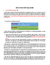 Đề cương giữa kì Môn Triết học Mác-Lênin | Đại học Sư Phạm Hà Nội