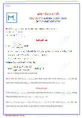 Lời giải bài tập Đại số chương V: Ánh xạ tuyến tính môn Đại số các nhóm ngành chuẩn | Trường Đại học Bách Khoa Hà Nội