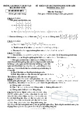 Đề KSCL học sinh giỏi Toán 7 năm 2024 – 2025 phòng GD&ĐT Vinh – Nghệ An