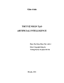 Giáo trình Trí tuệ nhân tạo | HNUE