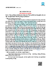 Đề cương ôn tập cuối kỳ mỹ học đại cương | Đại học Văn Lang