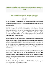Viết bài văn kể lại một chuyến đi đáng nhớ của em ngắn gọn (13 mẫu) | Văn Mẫu 6